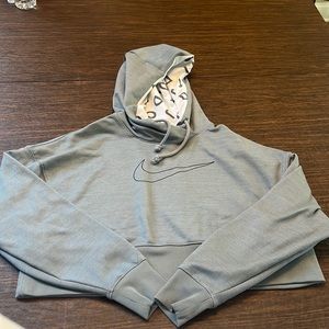 Dri-Fit cropped Nike hoodie.